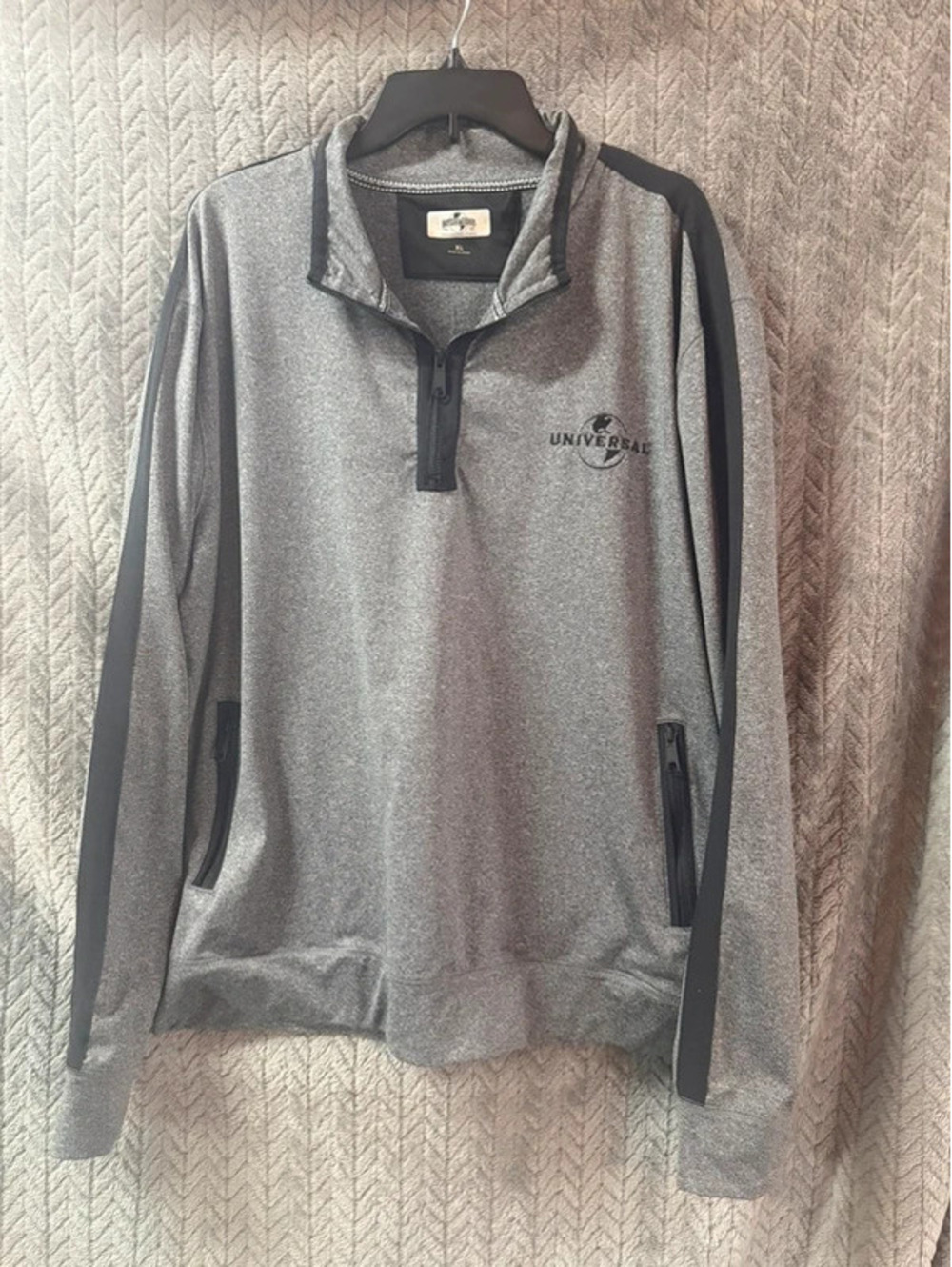 Universal Store gray heather quarter zip sweatshirt